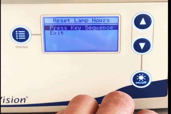 Xenon lamp installation